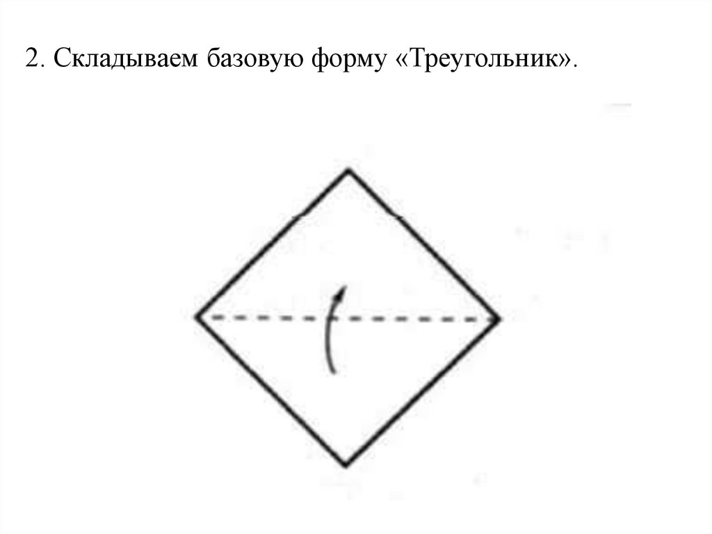 2. Складываем базовую форму «Треугольник».