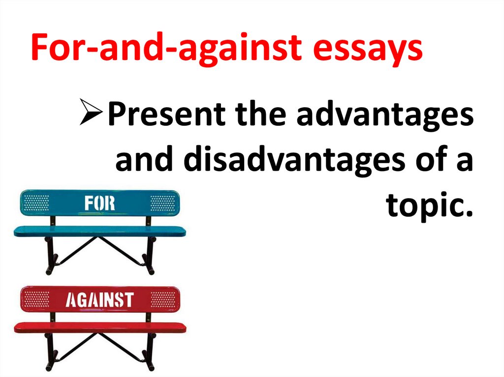 For-and-against essays