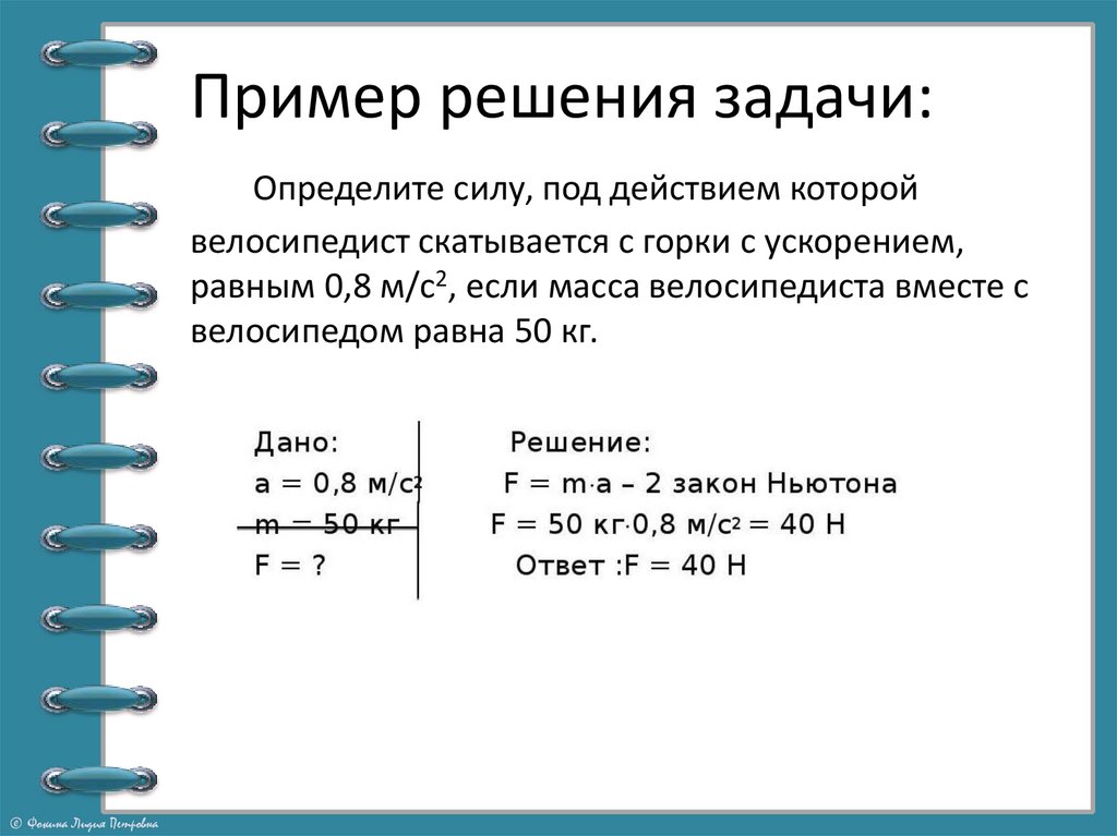 Определите силу под