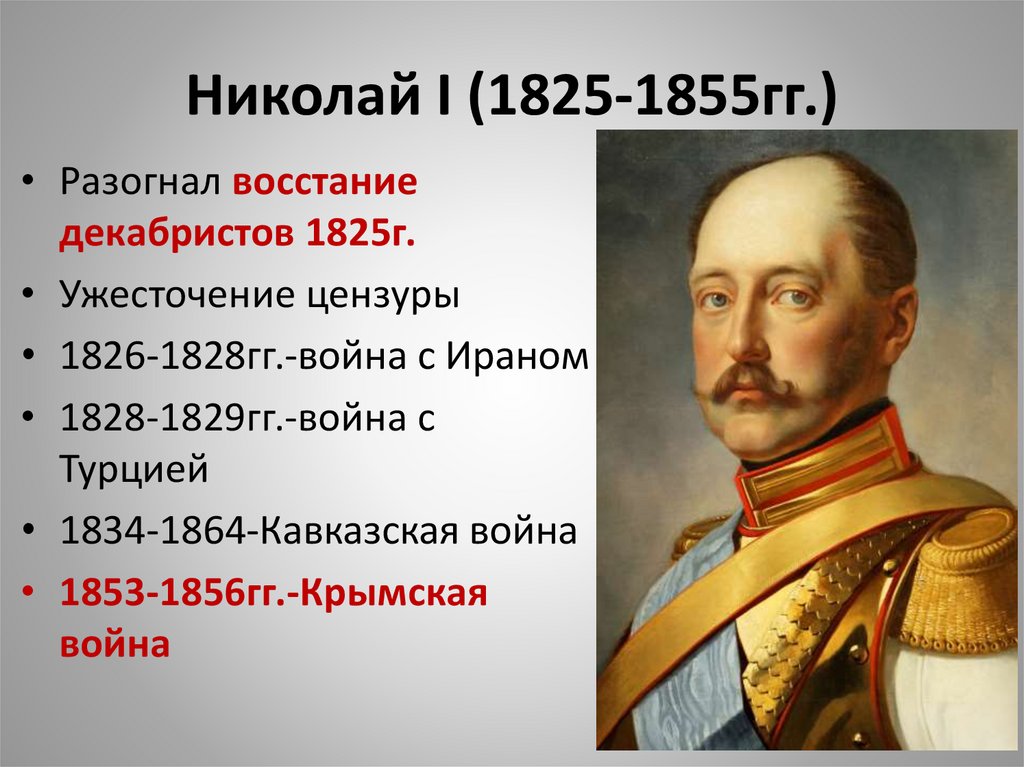 Николай I (1825-1855гг.)