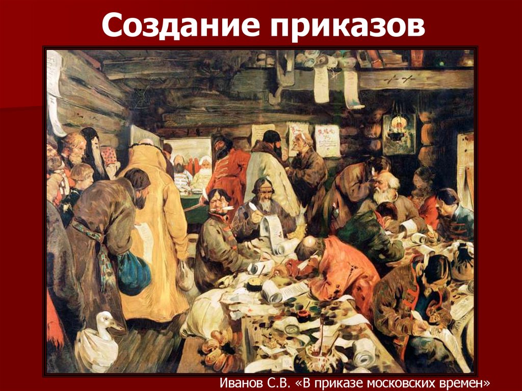 Создание приказов