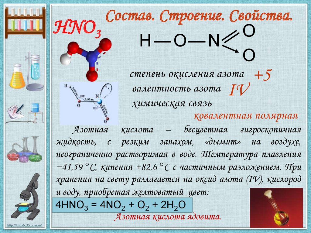 Валентность азота 4 в соединениях