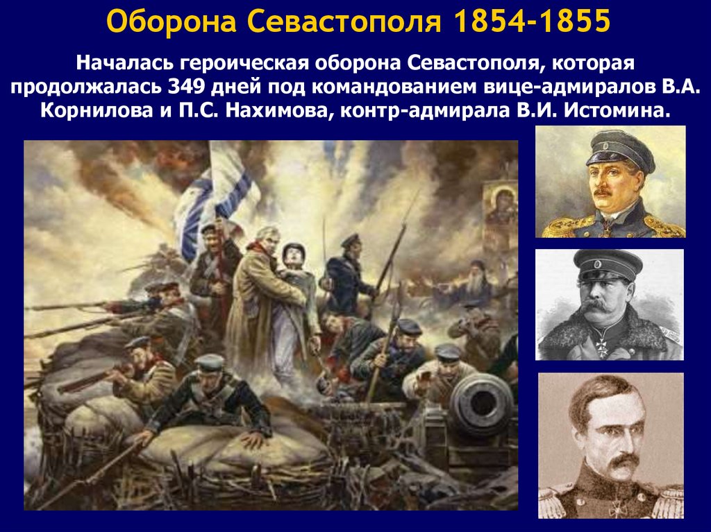 Сколько продолжалась героическая оборона севастополя. Оборона Севастополя (1854-1855) Нажимов. Оборона Севастополя в 1855 г.. Оборона Севастополя 1854-1855 Адмирал Корнилов. Оборона Севастополя 1854-1855 командующие.