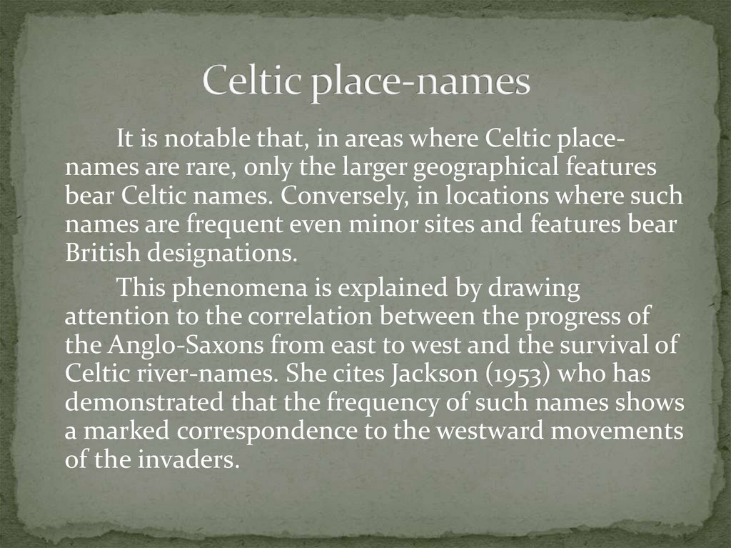 Celtic place-names