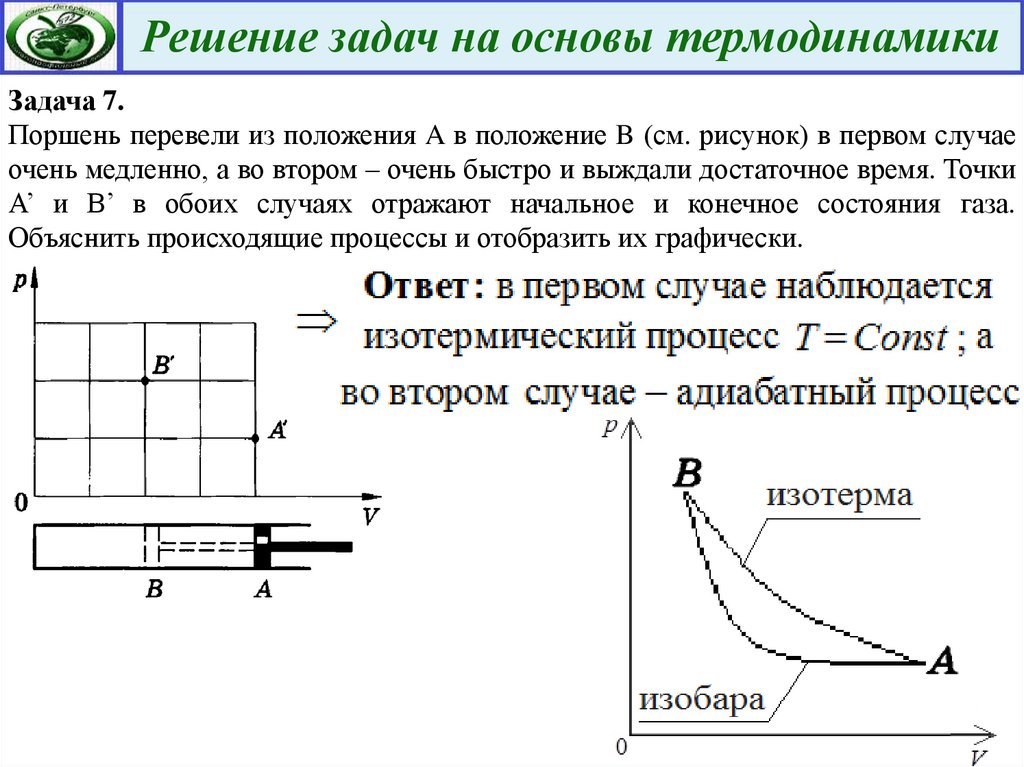 Тест по термодинамике с ответами