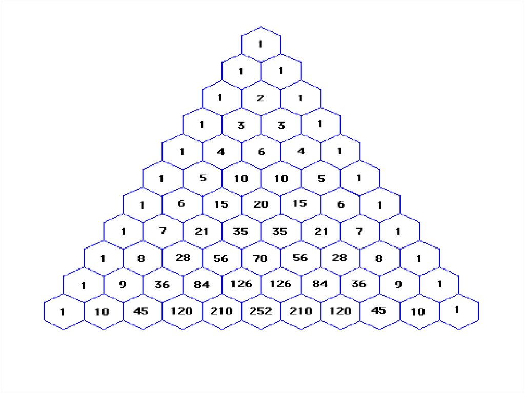 Как в ворде сделать треугольник паскаля