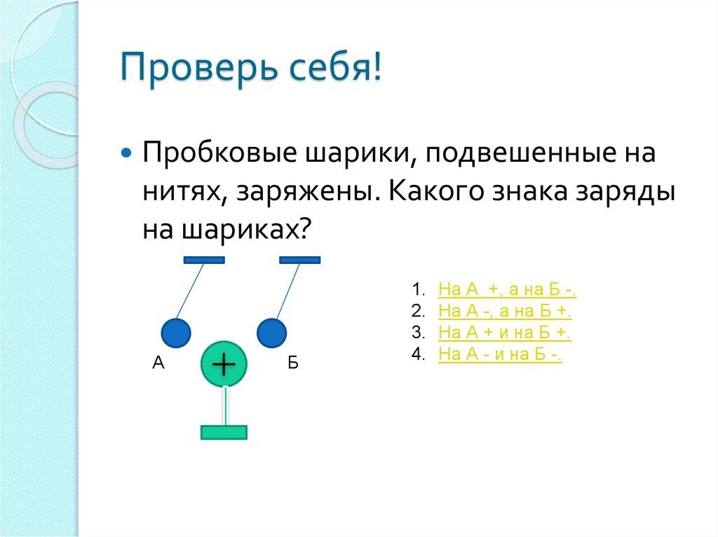 Электризация тел два рода зарядов презентация 8 класс