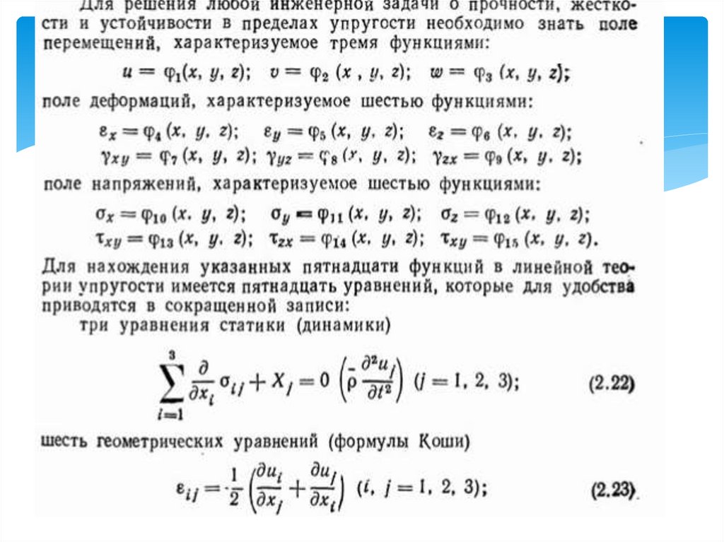 Метод теории упругости