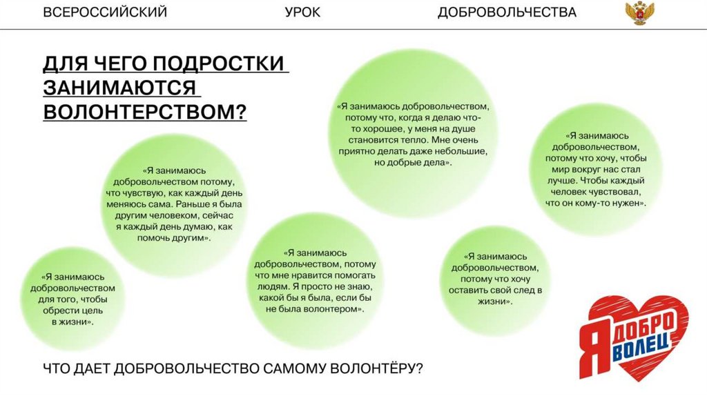 Волонтерство введение для проекта