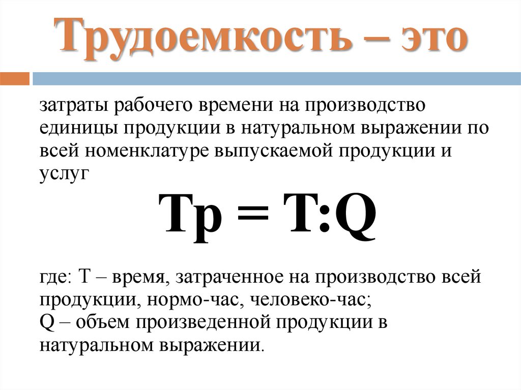 Трудоемкость картинки для презентации