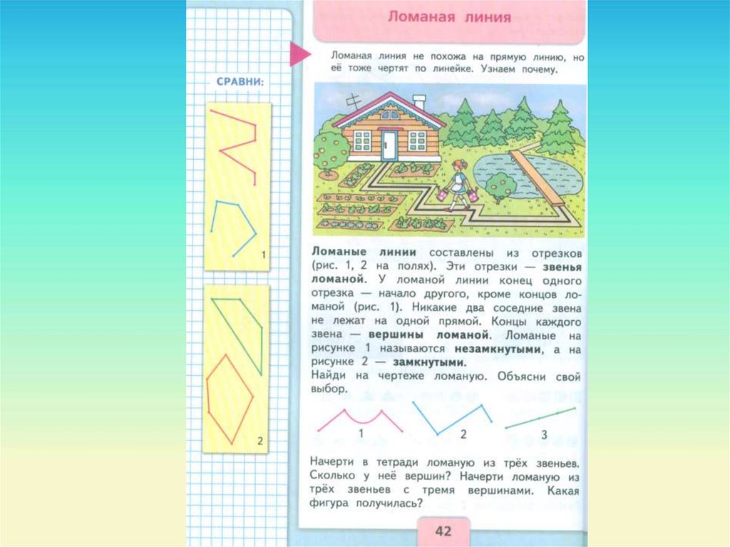 Ломаная 37. Звенья и вершины ломаной линии 1 класс. Рисунок из ломаных линий. Фигуры из ломаных линий.