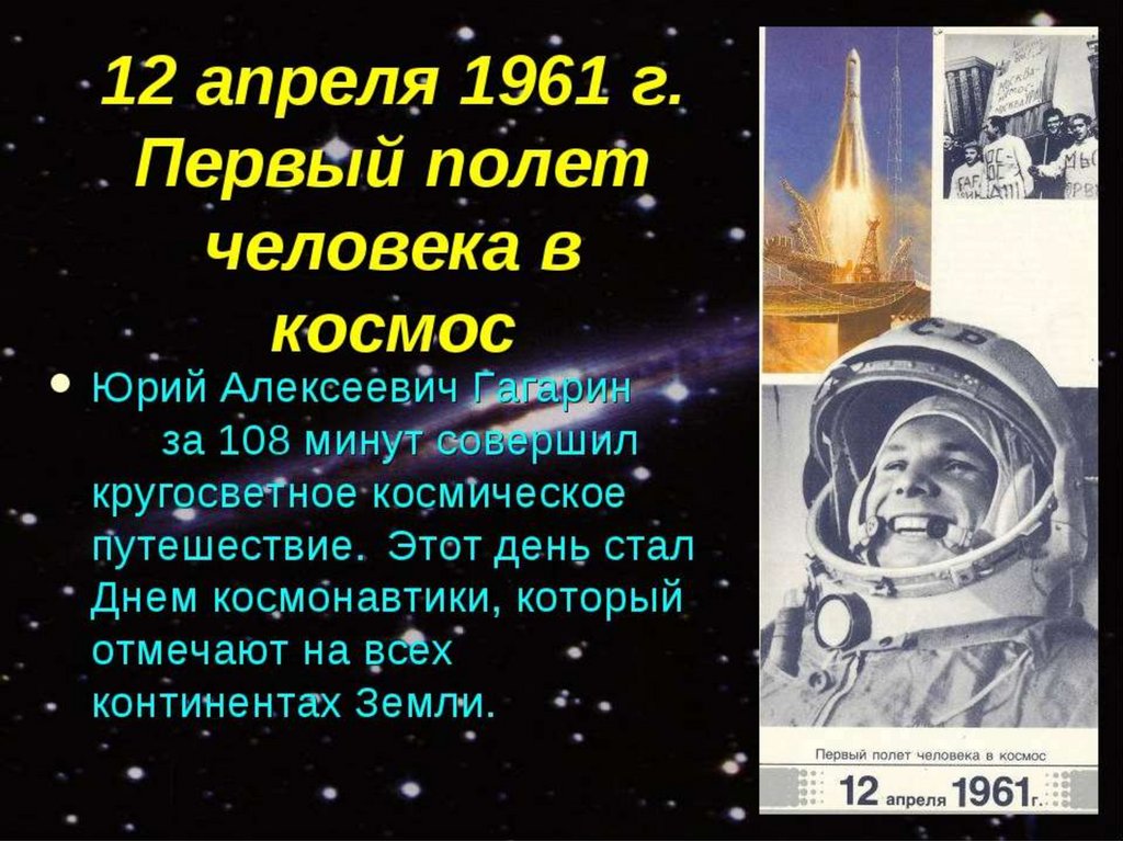 Полет человека в космос сообщение. Гагарин первый полет в космос. Первый полет Гагарина в космос. Полет Юрия Гагарина в космос. Полет Юрия Гагарина 12 апреля 1961 года первый полет человека в космос.