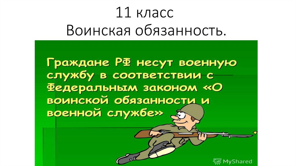 Презентация на тему воинская обязанность