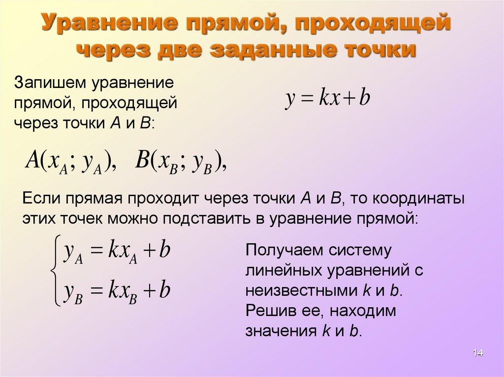 Уравнение прямой проходящей через две. Формула нахождения уравнения прямой проходящей через точки. Формула уравнения прямой проходящей через две точки. Уравнение прямой через 2 точки формула. Формула уравнения прямой проходящей через 2 точки.