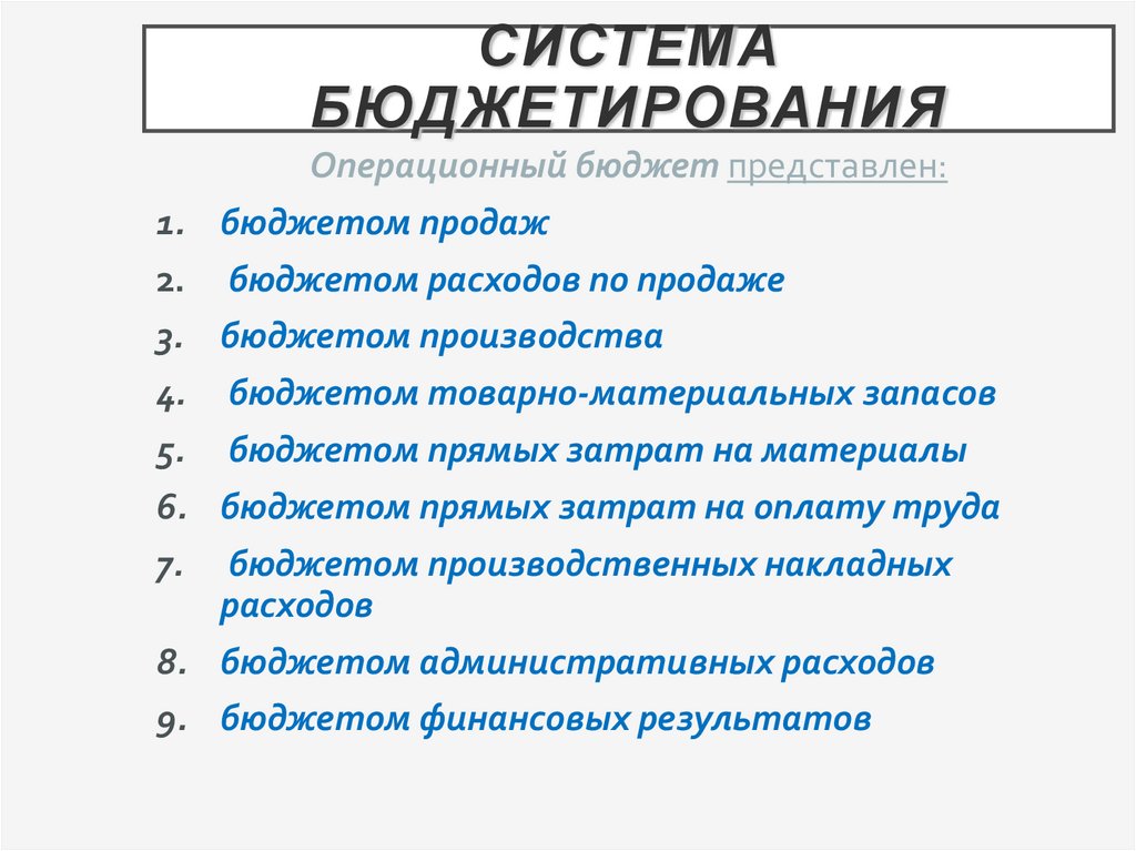 Планирование денежных потоков презентация