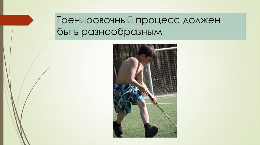 Тренировочный процесс должен быть разнообразным