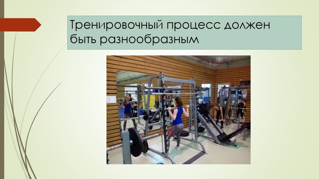 Тренировочный процесс должен быть разнообразным