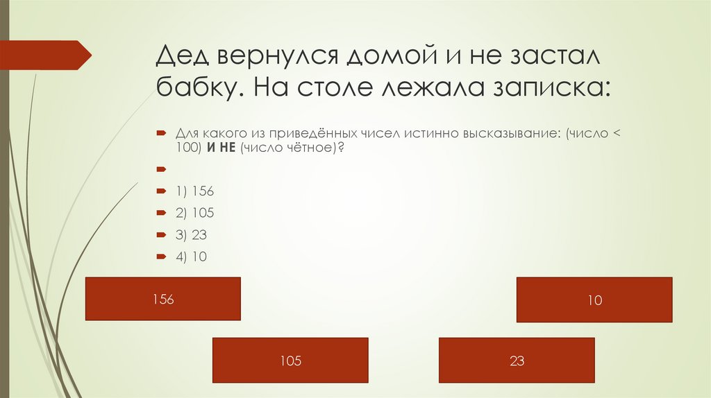 Дед вернулся домой и не застал бабку. На столе лежала записка: