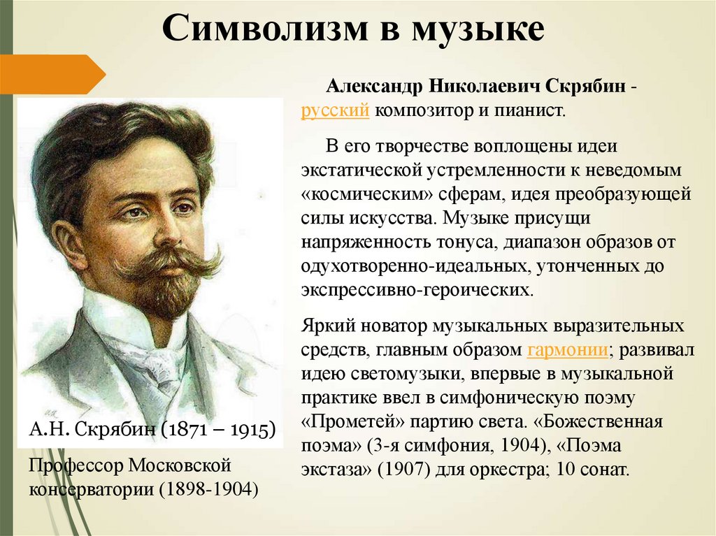 Александр Николаевич Скрябин - Великий русский композитор