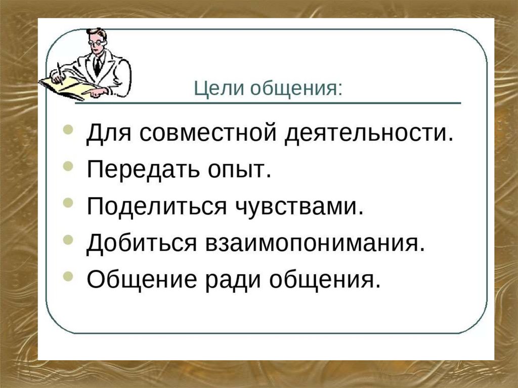 Презентация общение 6 класс