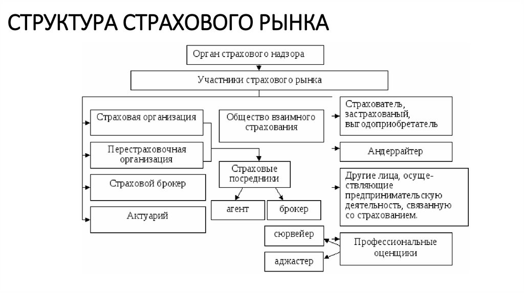 Схема страхового рынка