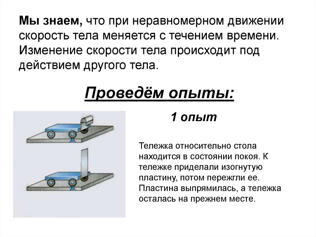 Движение и взаимодействие тел