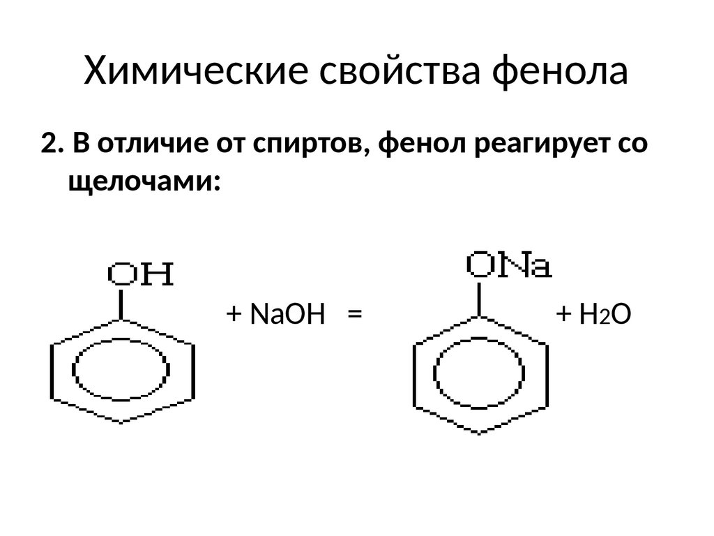 Химические свойства фенола