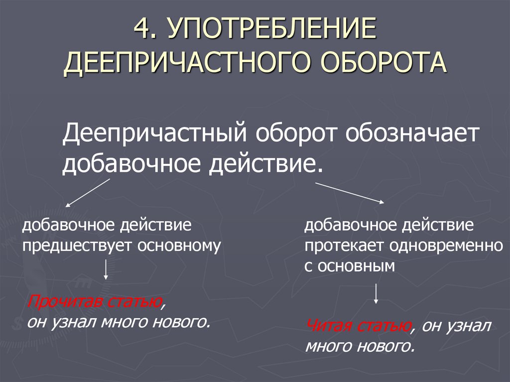 Что такое деепричастный оборот