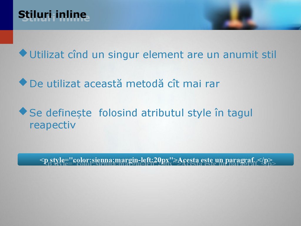 Stiluri inline
