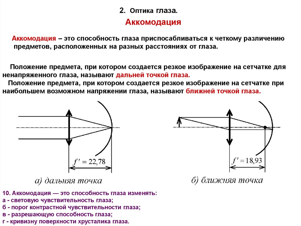 Адаптация и аккомодация. Разрешающая способность глаза. Низкая разрешающая способность глаза. Гибкость аккомодации. Разрешающая способность глаза формула.