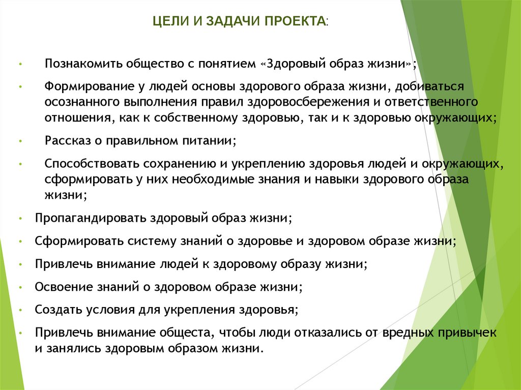 Здоровый образ жизни основа укрепления и сохранения личного здоровья проект