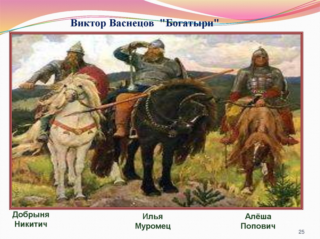 Три богатыря имена. Васнецов богатыри Добрыня Никитич. Муромец Добрыня Никитич и алёша Попович. Добрыня Попович Илья Никитыч алёша Муромец. Илья Попович и Добрыня Никитич Илья Муромец.