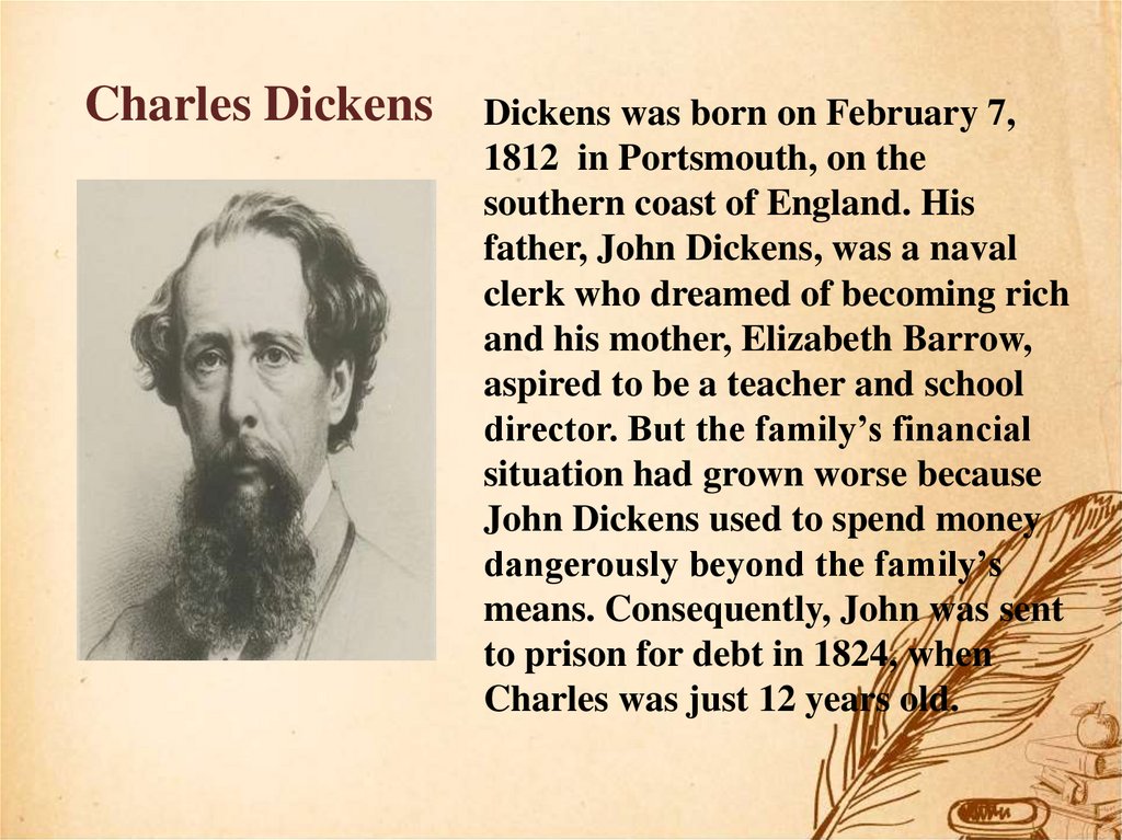 Жизнь и творчество чарльза диккенса. Charles Dickens Biography.