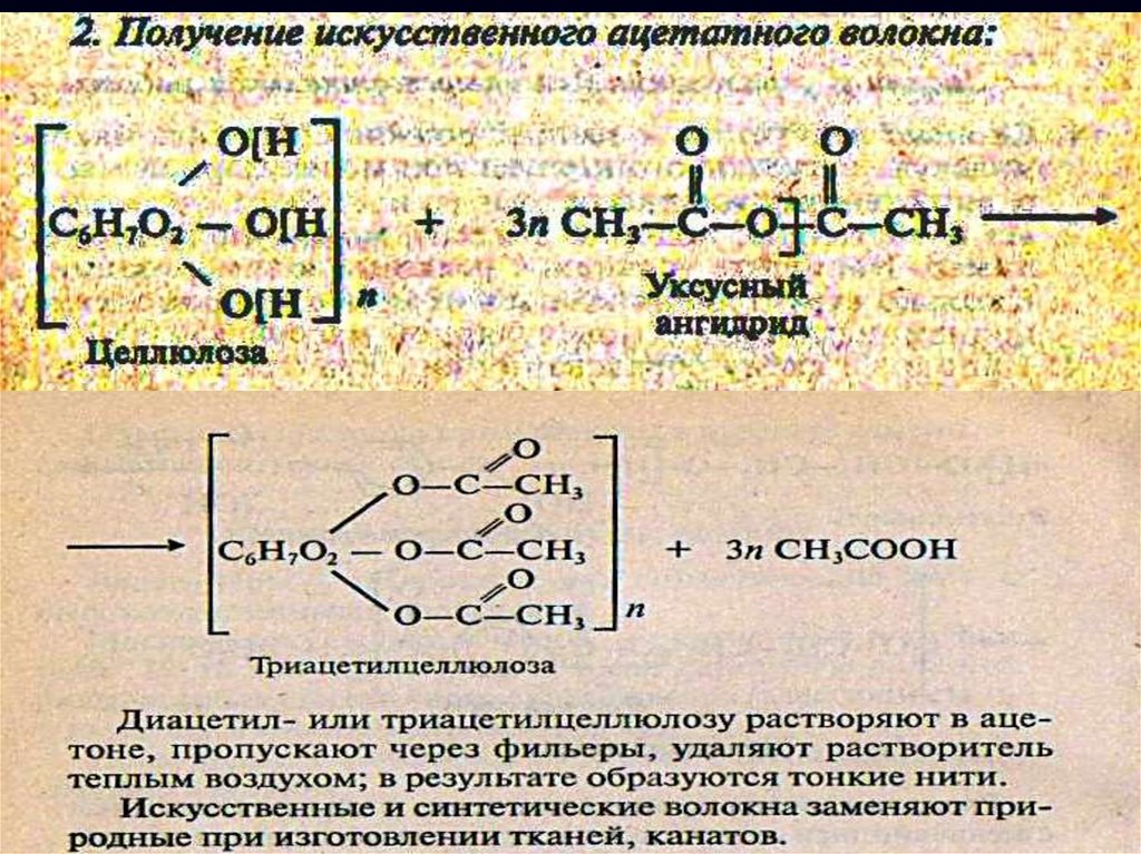 Целлюлоза полимеризация. Ацетатное волокно получение. Уравнение получения ацетатного волокна. Ацетатное волокно полимеризация. Получение ацетатного волокна уравнение реакции.