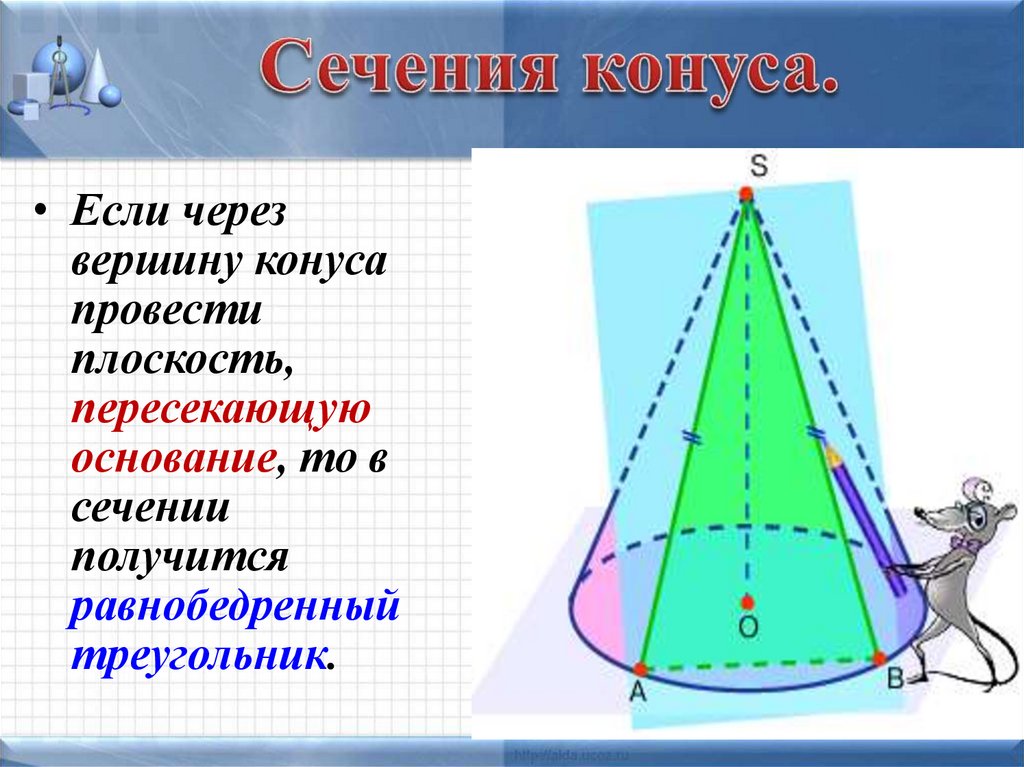 Сечения усеченного конуса. Сечение конуса. Сечение поверхности конуса. Усеченный конус сечения. Сечение конуса через вершину.