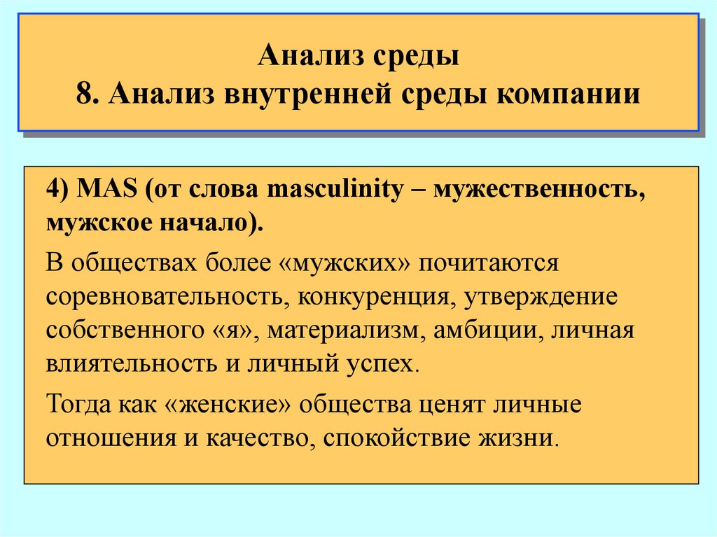 Качество анализа среды. Цель анализа. Анализ среды. Анализ окружения.