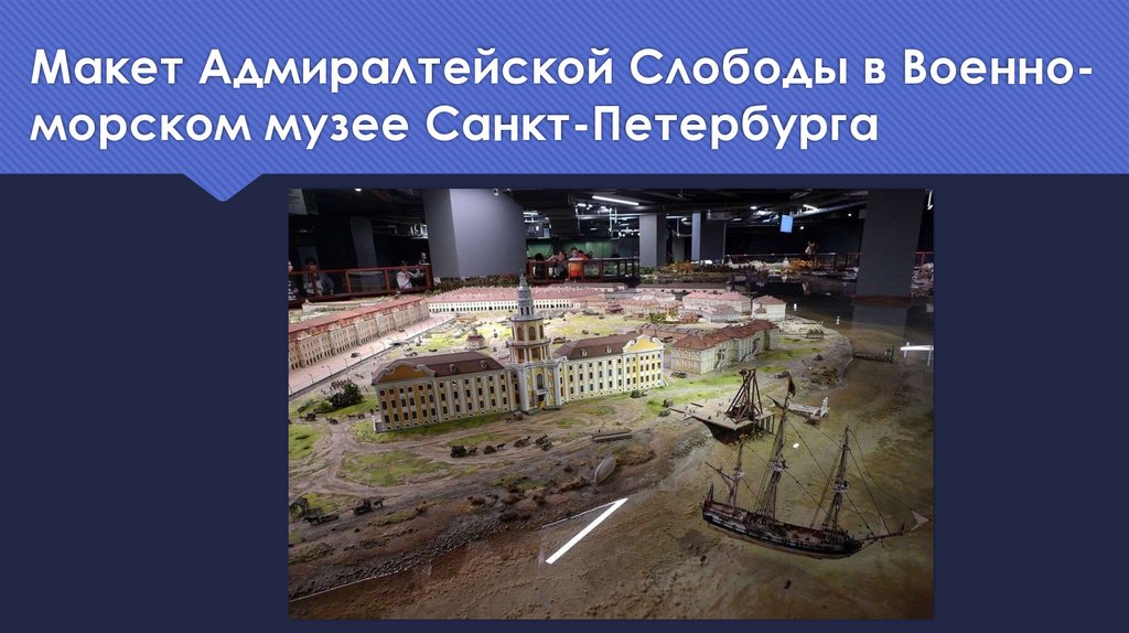 Макет Адмиралтейской Слободы в Военно-морском музее Санкт-Петербурга