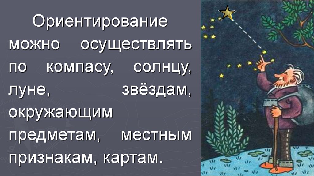 Ориентирование на местности обж 5 класс презентация