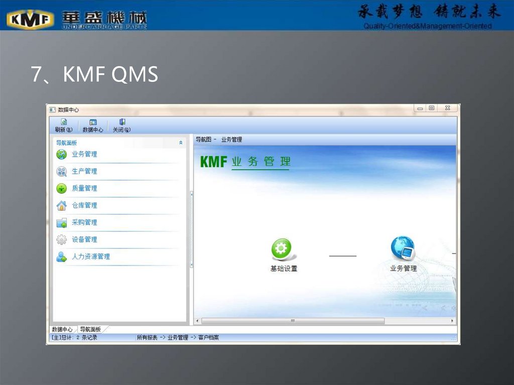 7、KMF QMS