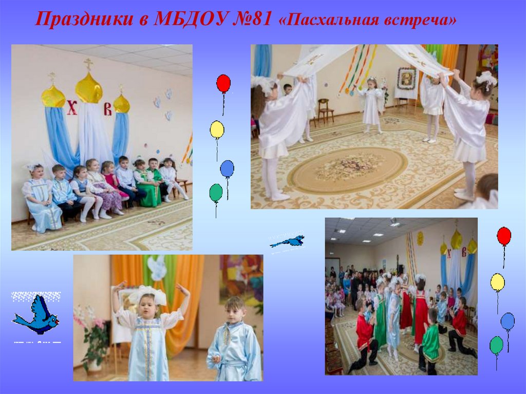 Праздники в МБДОУ №81 «Пасхальная встреча»