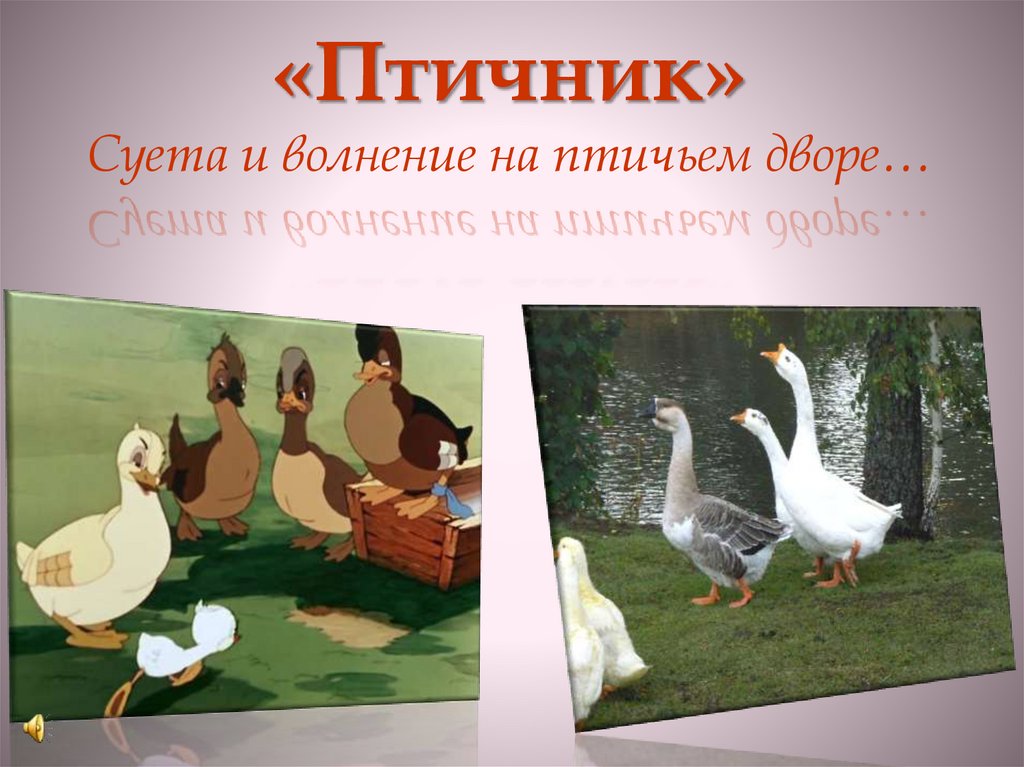 «Птичник» Суета и волнение на птичьем дворе…