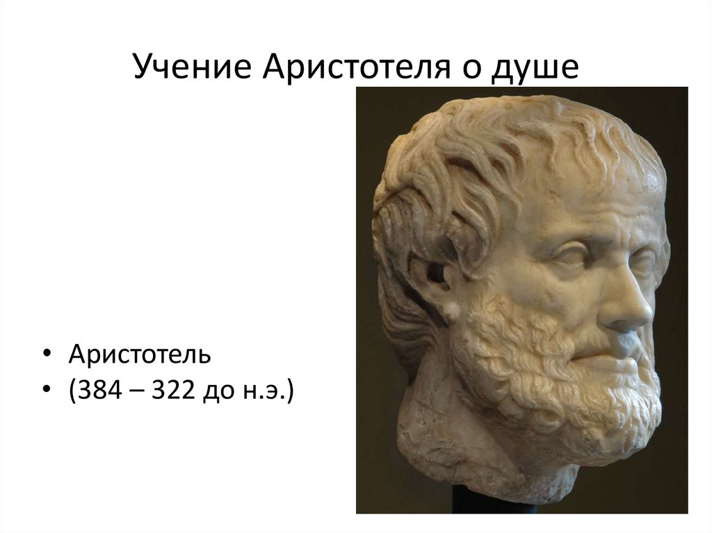 Учение Аристотеля о душе