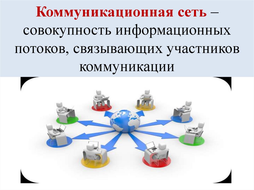 Коммуникационная сеть – совокупность информационных потоков, связывающих участников коммуникации