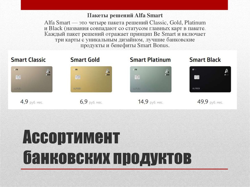 Сравнение банков презентация