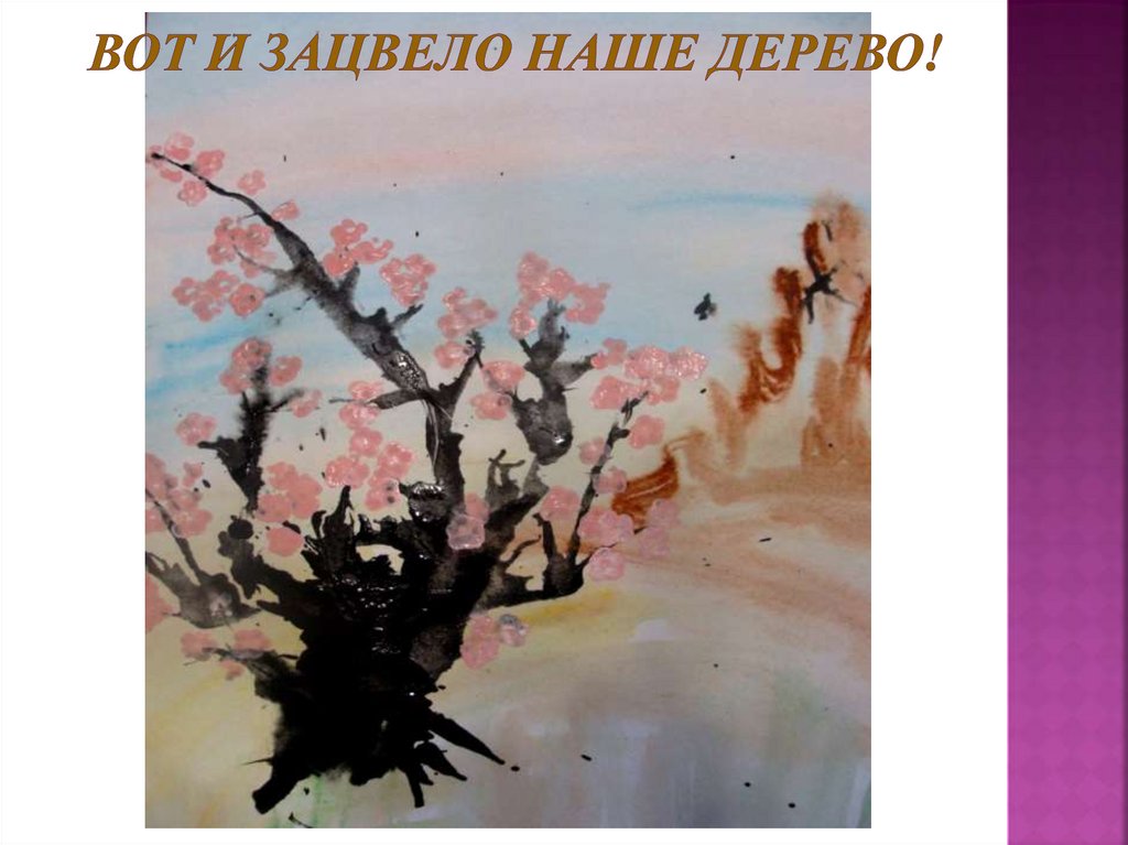 Вот и зацвело наше дерево!