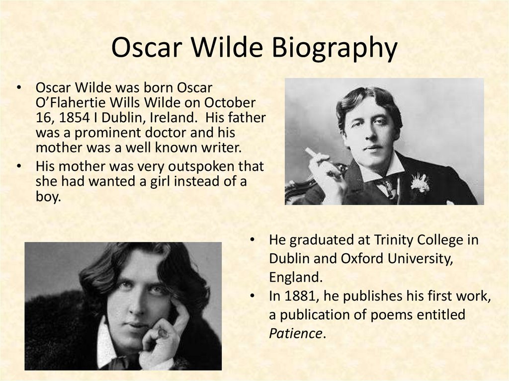 The Picture of Dorian Gray. Oscar Wilde - презентация онлайн