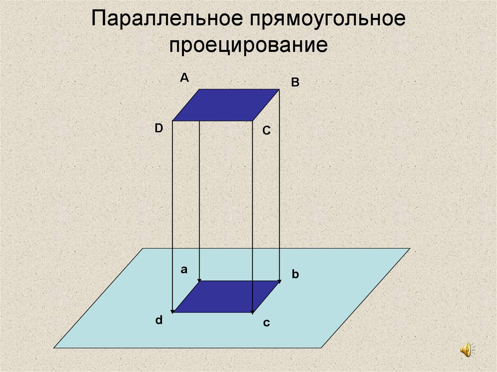 Проекция прямоугольника на плоскость является