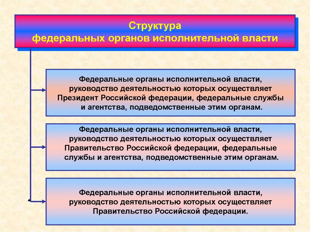 Органы исполнительной власти рф презентация