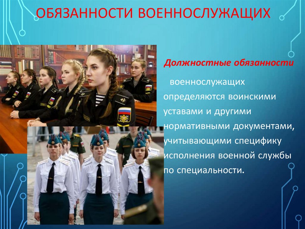 Должности военнослужащих