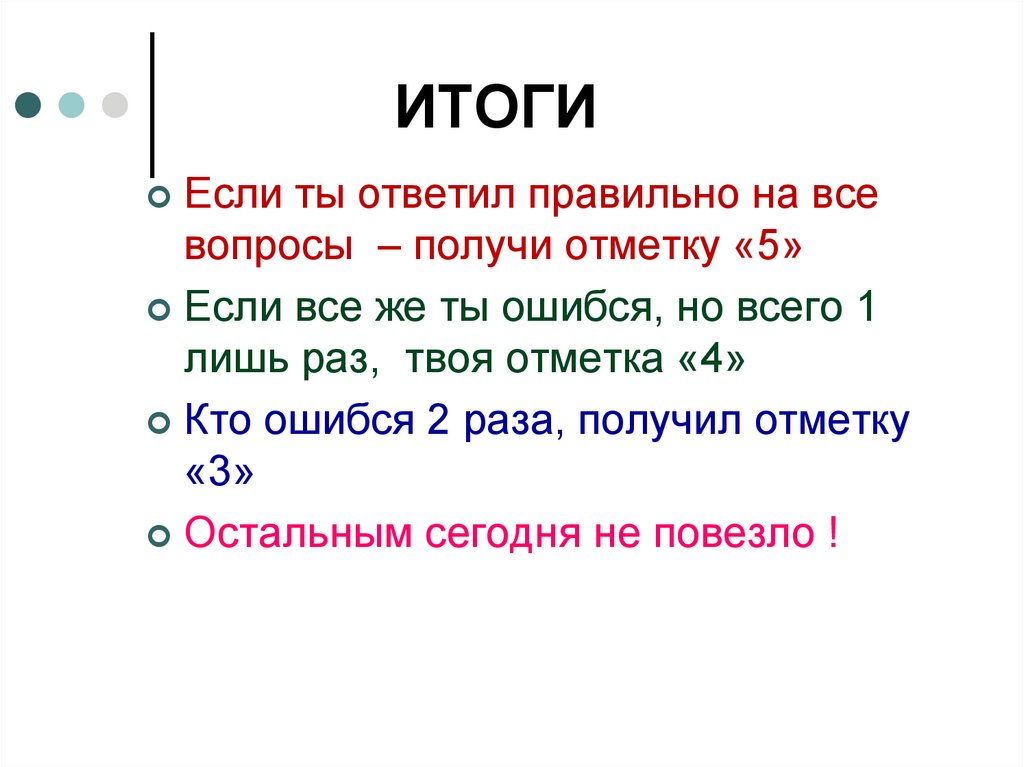ИТОГИ